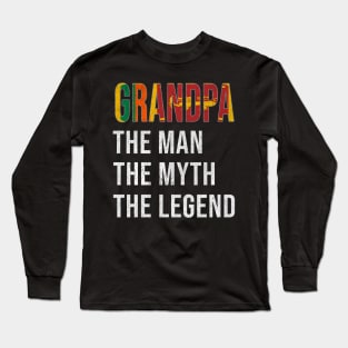 Grand Father Sri Lankan Grandpa The Man The Myth The Legend - Gift for Sri Lankan Dad With Roots From  Sri Lanka Long Sleeve T-Shirt